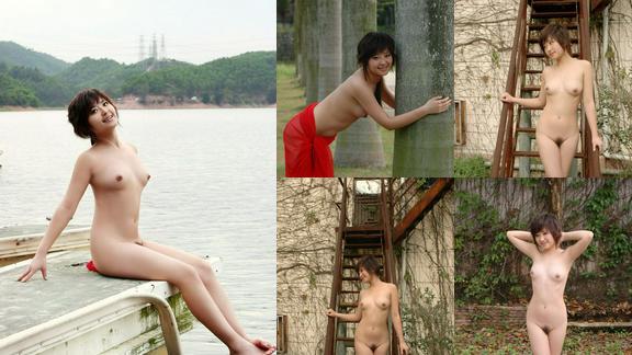 华模特辑短髮裸模娇姣全裸外景大尺度拍摄